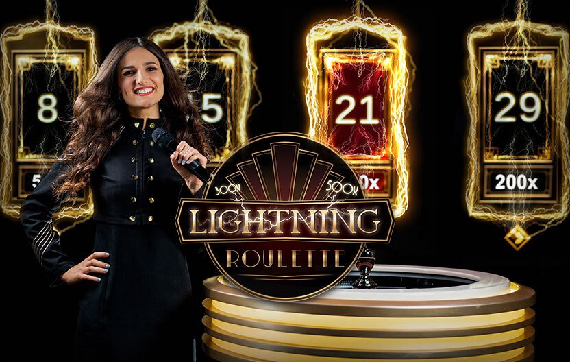 Lightning Roulette van Evolution Gaming hero banner