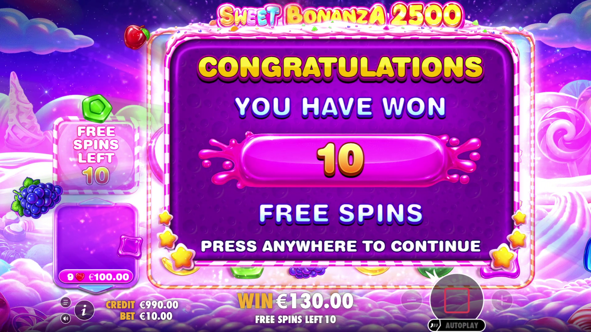 Sweet Bonanza 2500 Free Spins met Candy Bomb Multipliers